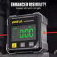 📐 50% RABATT 🔴 | 4-sidig Magnetisk Digital Vinkelmätare – Dubbla Lasrar & USB-laddning