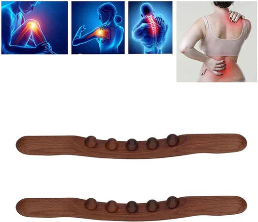Trä lymfmassagestång