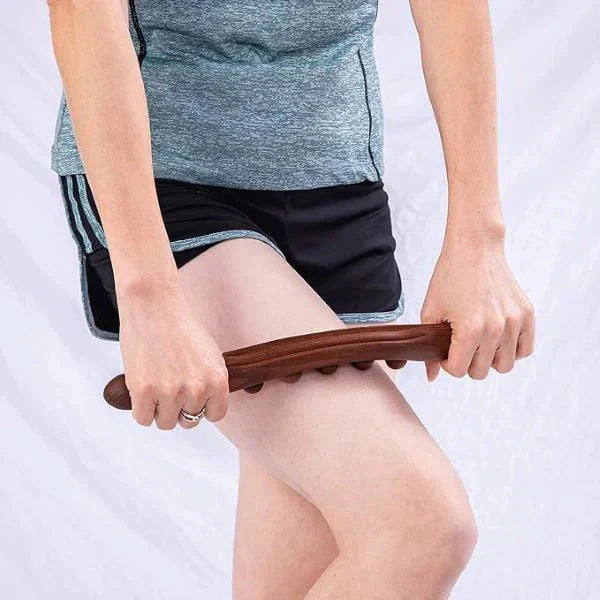 Trä lymfmassagestång