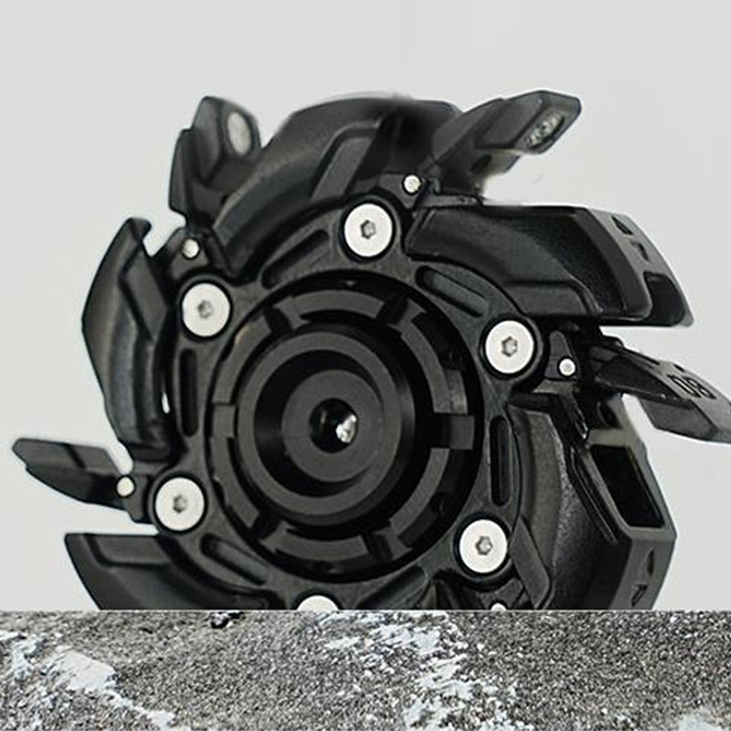 Kreativ fidget-skjutleksak med öppet hölje och snurra
