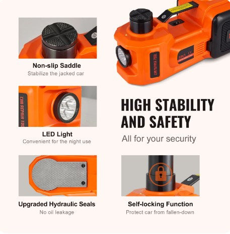 🎉🔧 50 % RABATT! 12-i-1 hydraulisk domkraft – 5 ton, inbyggd pump, elektrisk slagskruvdragare & LED, perfekt för hemmafixaren & bilentusiasten 💪