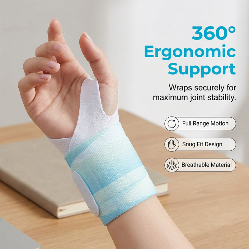 Engångsbandage med ångvärme för handleden som lindrar trötthet