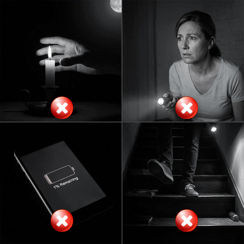 Självförsörjande solcellsbelysningssystem: Komplett set med 3 LED-lampor och batteribackup ☀️🔋