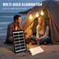 Självförsörjande solcellsbelysningssystem: Komplett set med 3 LED-lampor och batteribackup ☀️🔋