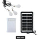 Självförsörjande solcellsbelysningssystem: Komplett set med 3 LED-lampor och batteribackup ☀️🔋