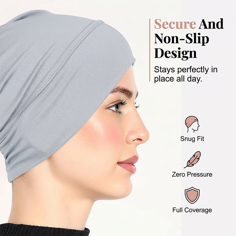 👒 2 för priset av 1!🌸 Mjuk, stretchig turbanmössa – i silkeslen tyg och med halkskydd – döljer tunt hår – kan användas på många olika sätt som underhuvudbonad 🧣