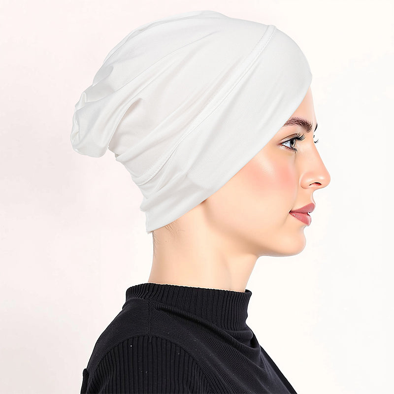 👒 2 för priset av 1!🌸 Mjuk, stretchig turbanmössa – i silkeslen tyg och med halkskydd – döljer tunt hår – kan användas på många olika sätt som underhuvudbonad 🧣