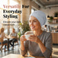 👒 2 för priset av 1!🌸 Mjuk, stretchig turbanmössa – i silkeslen tyg och med halkskydd – döljer tunt hår – kan användas på många olika sätt som underhuvudbonad 🧣