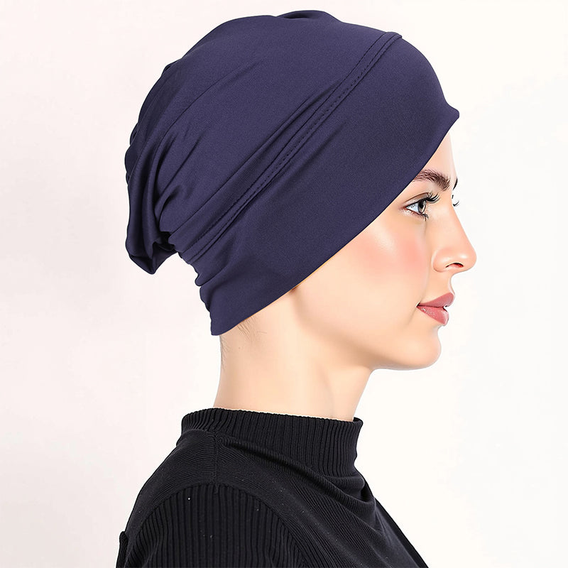 👒 2 för priset av 1!🌸 Mjuk, stretchig turbanmössa – i silkeslen tyg och med halkskydd – döljer tunt hår – kan användas på många olika sätt som underhuvudbonad 🧣