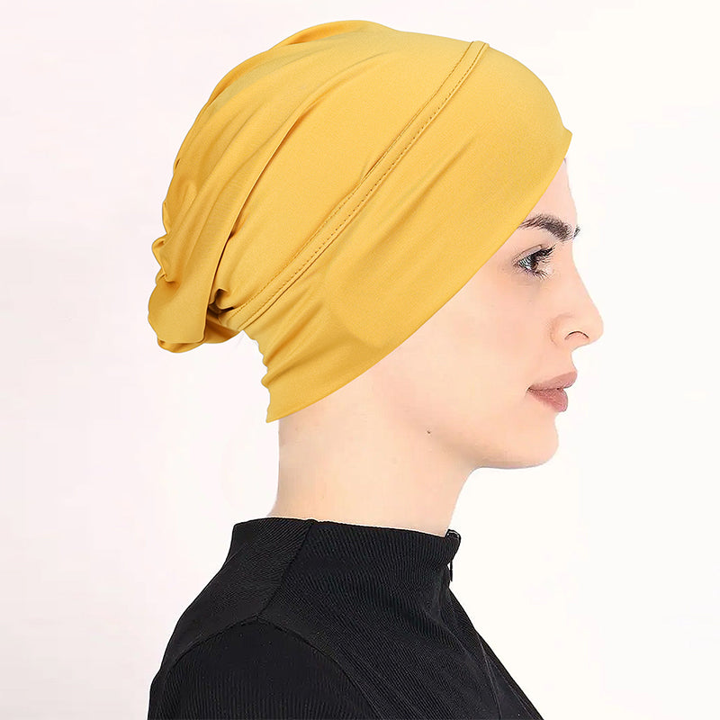 👒 2 för priset av 1!🌸 Mjuk, stretchig turbanmössa – i silkeslen tyg och med halkskydd – döljer tunt hår – kan användas på många olika sätt som underhuvudbonad 🧣