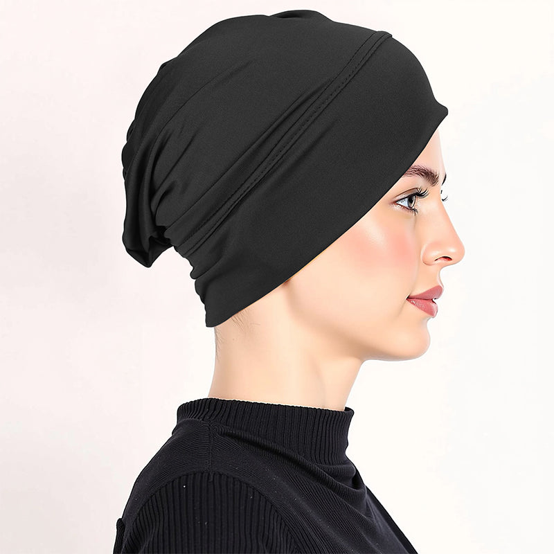 👒 2 för priset av 1!🌸 Mjuk, stretchig turbanmössa – i silkeslen tyg och med halkskydd – döljer tunt hår – kan användas på många olika sätt som underhuvudbonad 🧣
