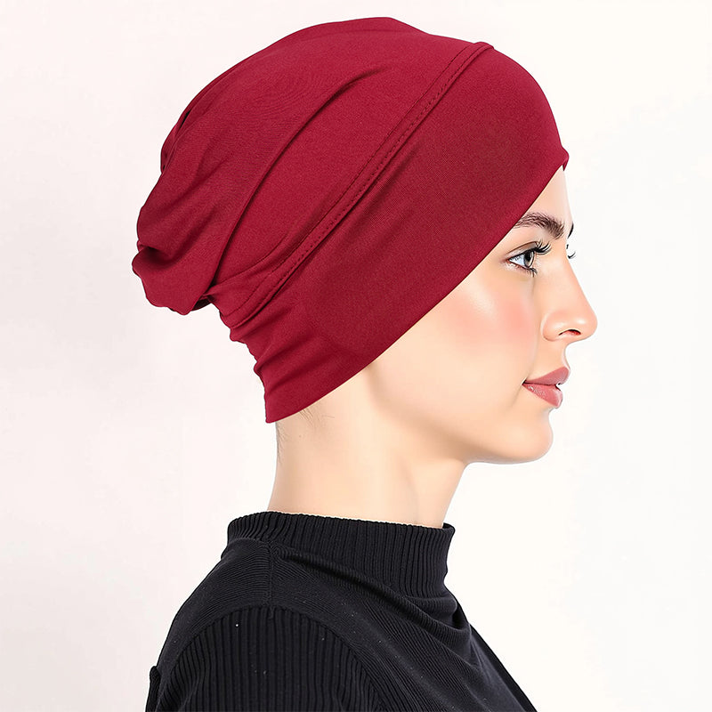 👒 2 för priset av 1!🌸 Mjuk, stretchig turbanmössa – i silkeslen tyg och med halkskydd – döljer tunt hår – kan användas på många olika sätt som underhuvudbonad 🧣