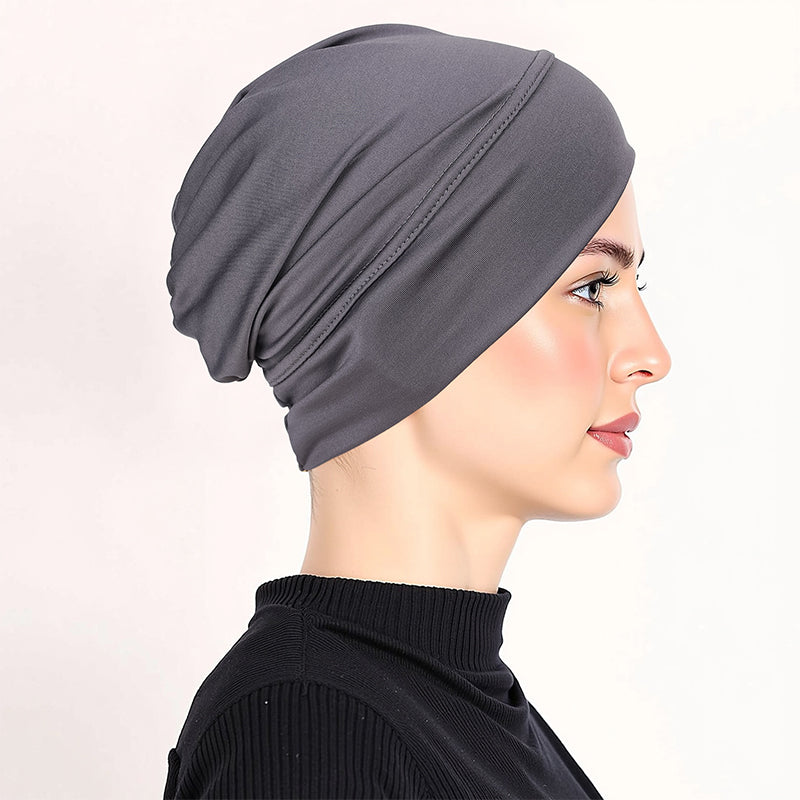👒 2 för priset av 1!🌸 Mjuk, stretchig turbanmössa – i silkeslen tyg och med halkskydd – döljer tunt hår – kan användas på många olika sätt som underhuvudbonad 🧣