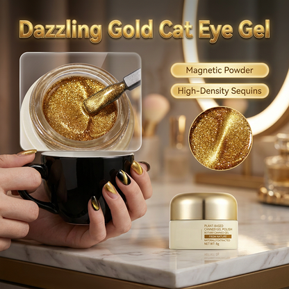 Magnetisk gelnagellack ”Cat Eye”