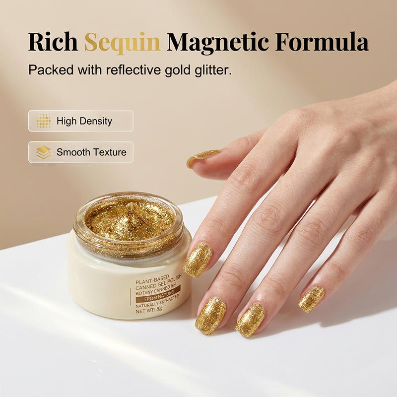 Magnetisk gelnagellack ”Cat Eye”