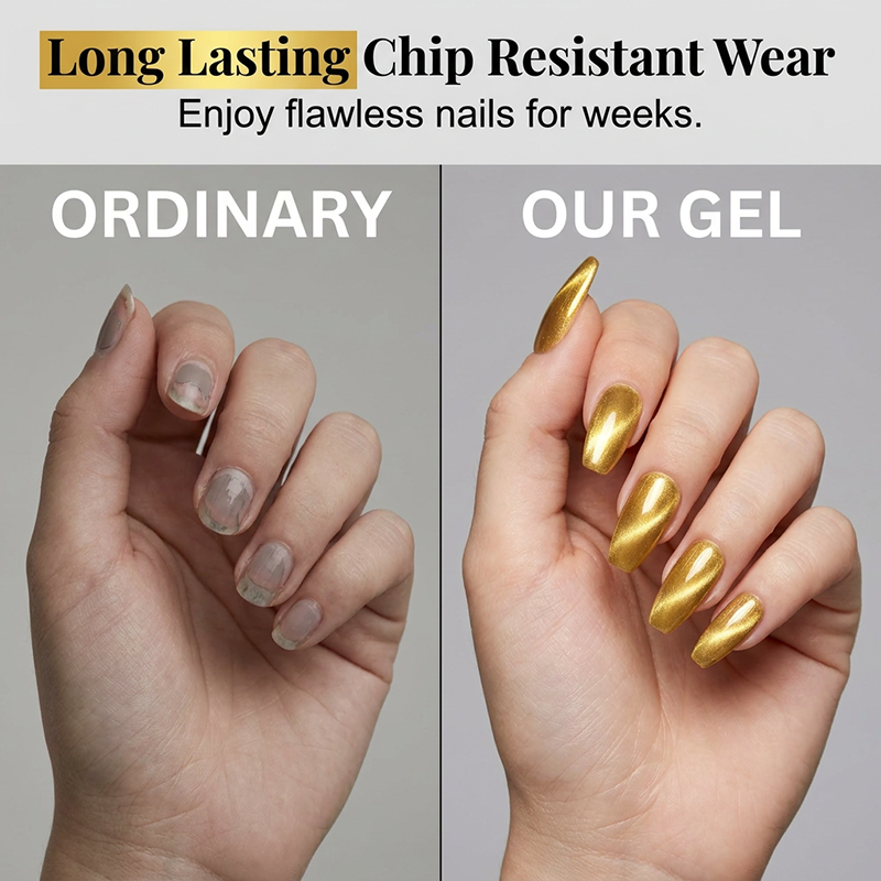 Magnetisk gelnagellack ”Cat Eye”