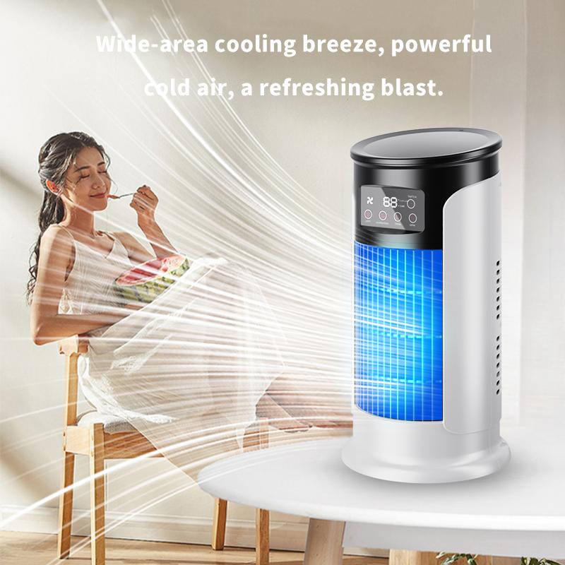 2026 Ny evaporativ luftkonditionering – Kompakt USB-bordfläkt, personlig kylare med en behållare på 300 ml, justerbara hastighetsinställningar, timer, tystgående, bärbar design för nattduksbordet