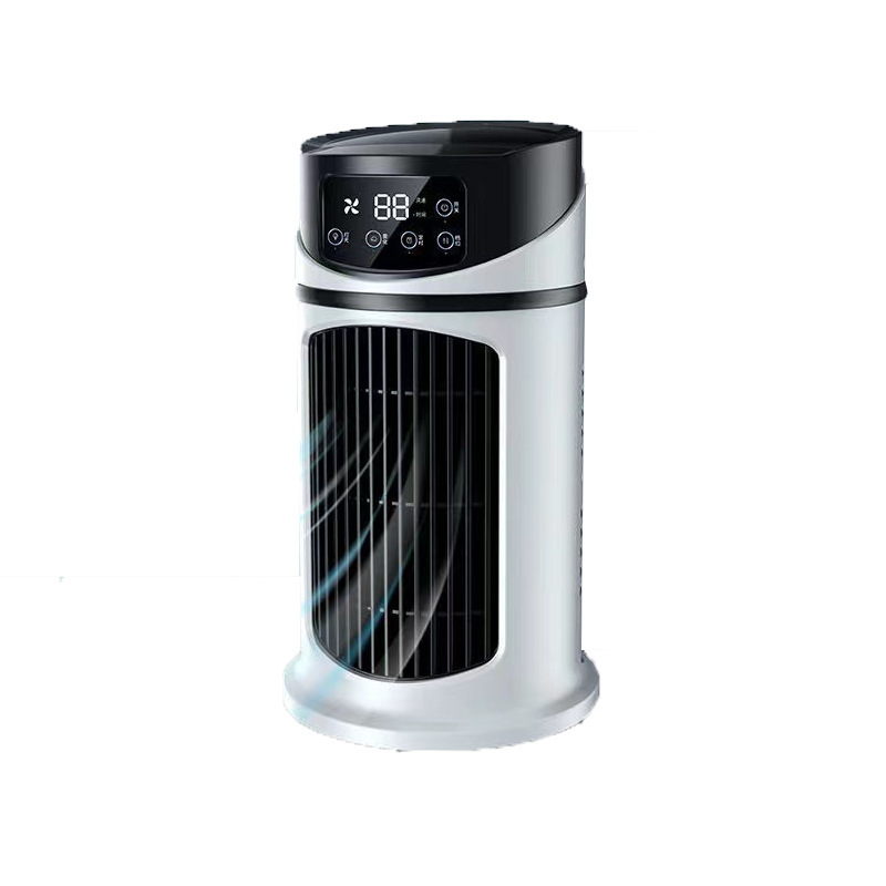 2026 Ny evaporativ luftkonditionering – Kompakt USB-bordfläkt, personlig kylare med en behållare på 300 ml, justerbara hastighetsinställningar, timer, tystgående, bärbar design för nattduksbordet