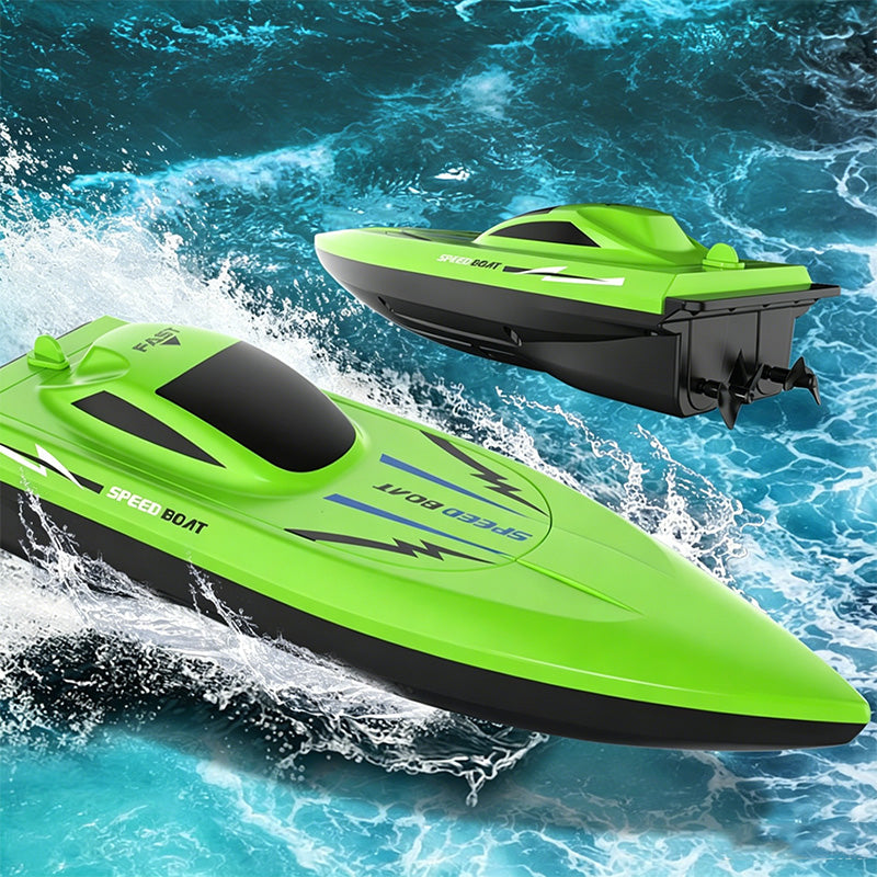 🚤 50% RABATT NU! ⚡ 2,4 GHz Höghastighets-RC-racerbåt – Dubbla Motor, Vattentät Skrov & Kollisionssäker – Perfekt För Pooler & Sjöar 🎮