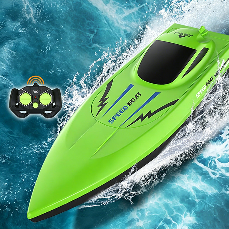 🚤 50% RABATT NU! ⚡ 2,4 GHz Höghastighets-RC-racerbåt – Dubbla Motor, Vattentät Skrov & Kollisionssäker – Perfekt För Pooler & Sjöar 🎮