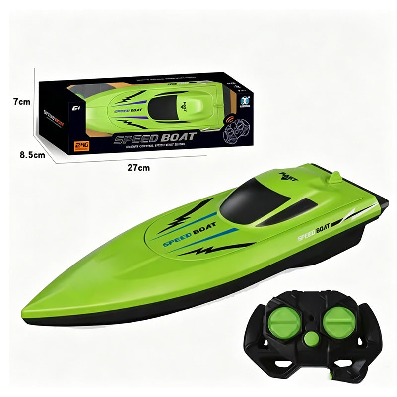 🚤 50% RABATT NU! ⚡ 2,4 GHz Höghastighets-RC-racerbåt – Dubbla Motor, Vattentät Skrov & Kollisionssäker – Perfekt För Pooler & Sjöar 🎮