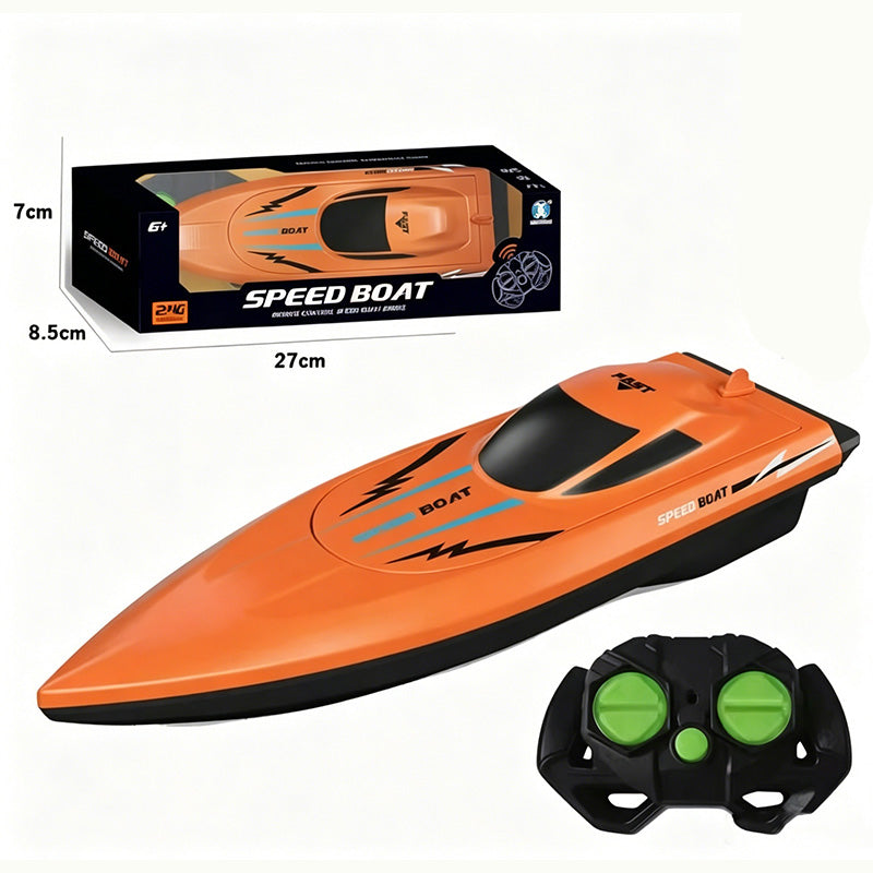 🚤 50% RABATT NU! ⚡ 2,4 GHz Höghastighets-RC-racerbåt – Dubbla Motor, Vattentät Skrov & Kollisionssäker – Perfekt För Pooler & Sjöar 🎮