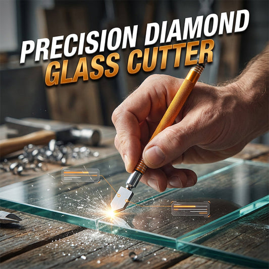Professionell Diamantglasskärare med Aluminiumlegering Handtag och Rullhjul