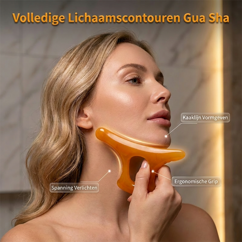 Gua Sha-platta för hela kroppens konturer