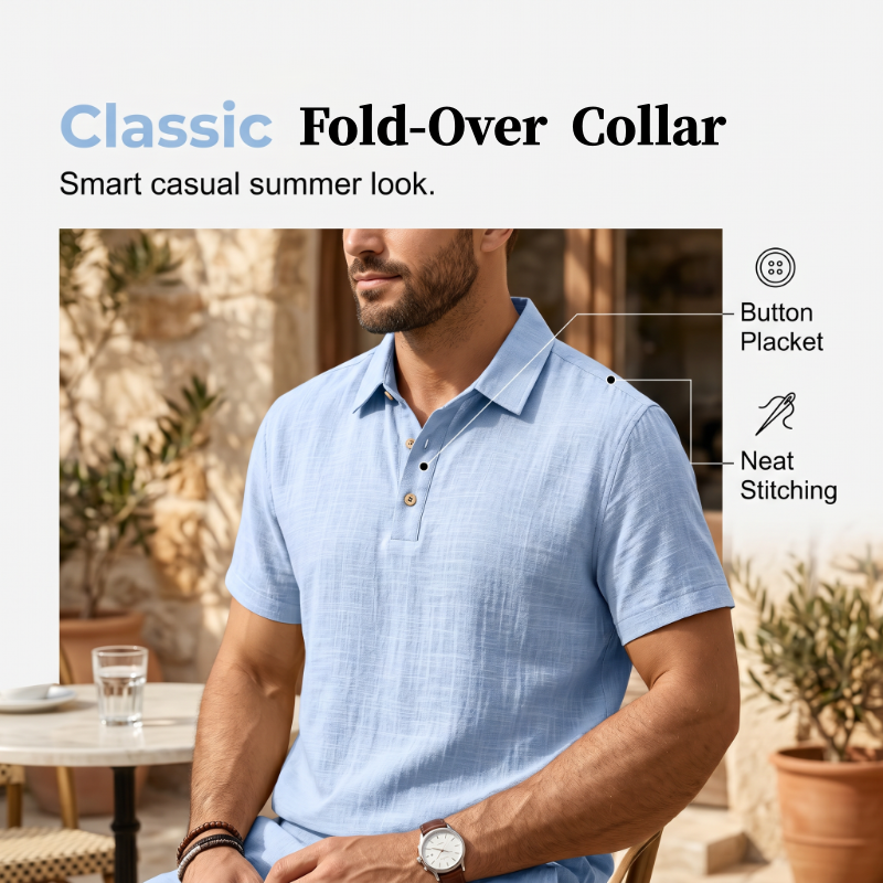 👔 50% RABATT NU! ☀️ Men Summer Linen Set – Loose Shirt & Cargo Shorts – Andningsbart & Stilrent – Perfekt för Sommaren 🌊