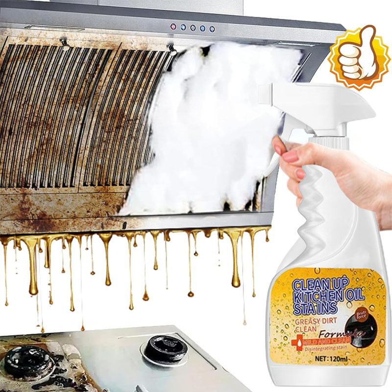 Kraftfull fettlösande rengöringsspray för köket