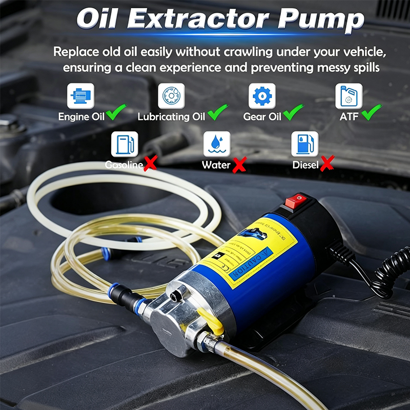 ⚡ 50% RABATT NU! 🔧 Portable Engine Oil Transfer Pump – Ren Kopparmotor & Aluminiumlegering – Perfekt för Oljebyte & Vätskeöverföring – Kompakt & Portabel 🚗