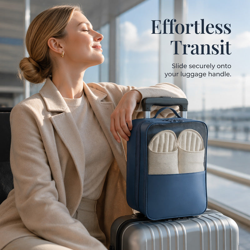 👟 50 % RABATT NU! 🧳 Portabel skopåse för resor – håll skorna separata och bagaget organiserat – perfekt för flygplatsen ✈️