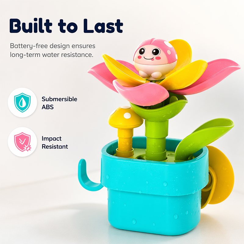 🛁 50 % RABATT NU! 🌸 Interaktiva badleksaker för småsyskon – magisk blomning, smart förvaring & BPA-fri – gör badtiden till dagens bästa stund 🧸