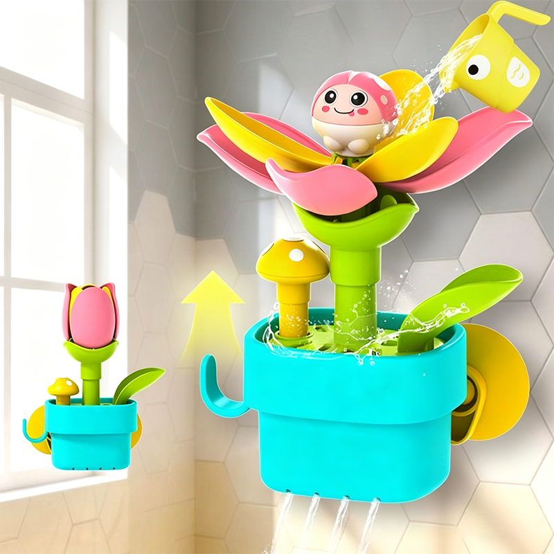 🛁 50 % RABATT NU! 🌸 Interaktiva badleksaker för småsyskon – magisk blomning, smart förvaring & BPA-fri – gör badtiden till dagens bästa stund 🧸