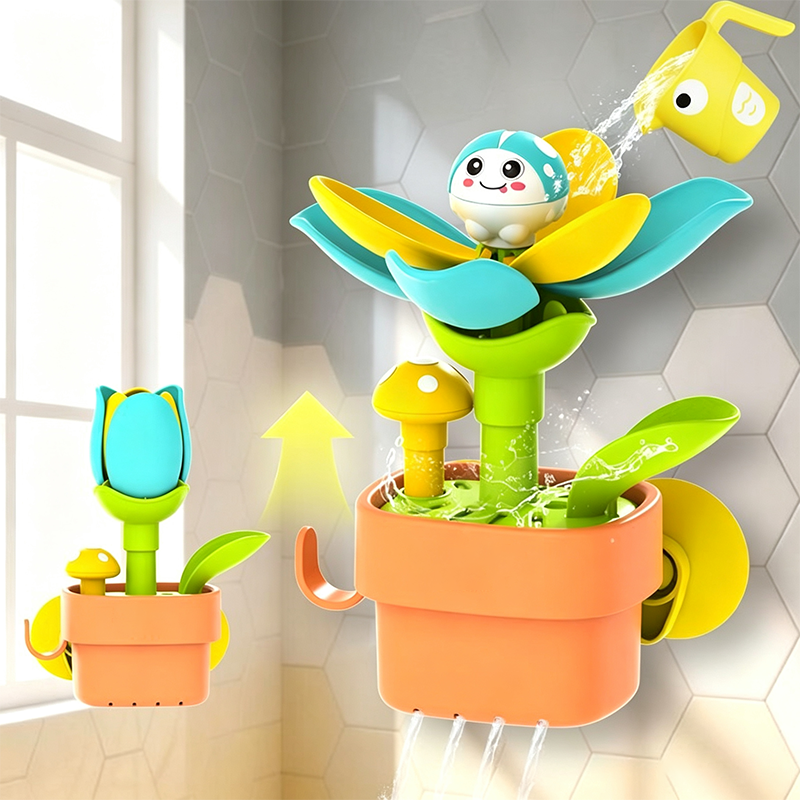 🛁 50 % RABATT NU! 🌸 Interaktiva badleksaker för småsyskon – magisk blomning, smart förvaring & BPA-fri – gör badtiden till dagens bästa stund 🧸