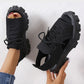 Dam Tjocksulig Stickad Sportsandal