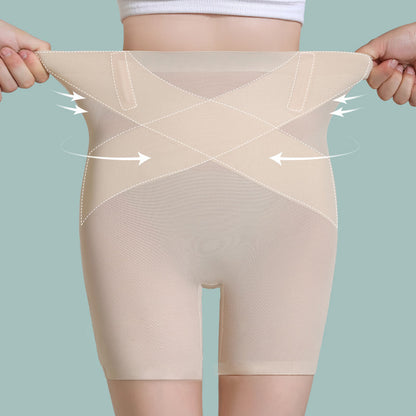 Sommar Andningsbara Mesh Boyshorts för Midjeformning