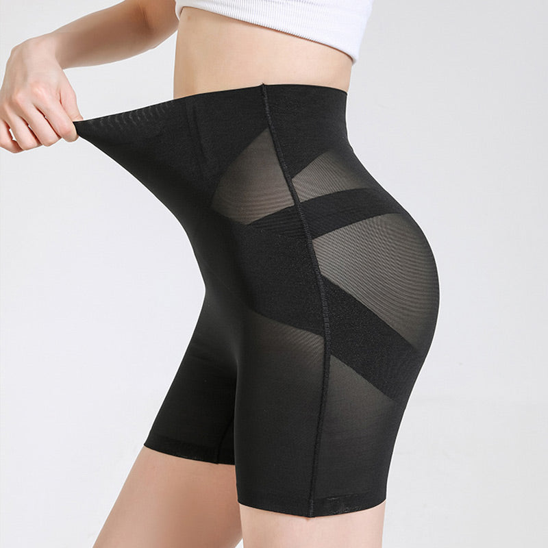 Sommar Andningsbara Mesh Boyshorts för Midjeformning