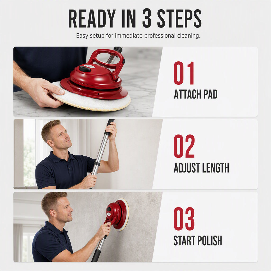 Effortless Spin Floor Polisher