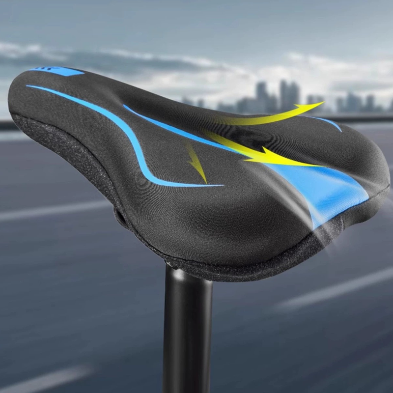 🚲 50% RABATT!🎉 Högelastiskt Silikon Cykelsadelskydd, mjukt stoppat