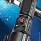 Vit Laser-LED-Ficklampa (Superljus, Lång Räckvidd – Säkerhetshammer)