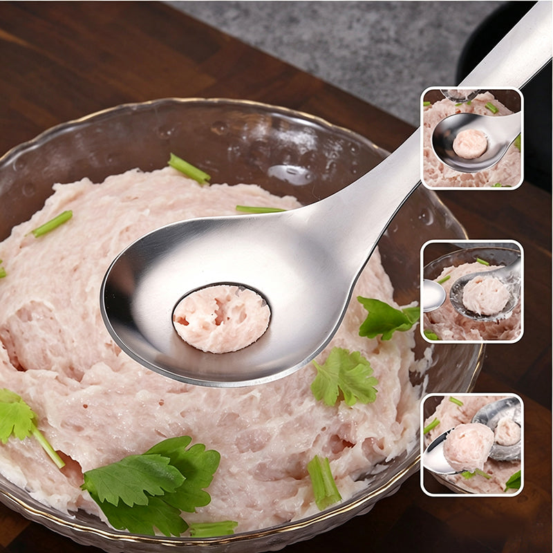 🔥🎁 50 % RABATT! Köttbollsslev i rostfritt stål – Forma perfekta köttbullar utan kladd ✨