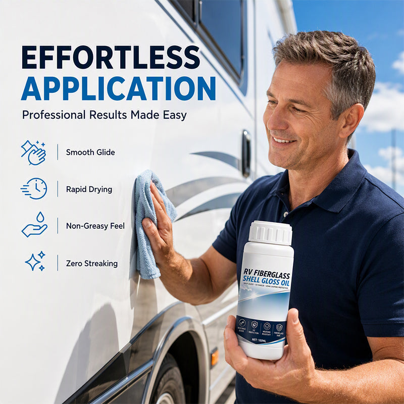 ✨50 % RABATT✨🚐 Glansåterställare för glasfiber i husbilar | Återställer hög glans på husbilens ytor ✨