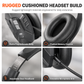 Trådlöst Bluetooth-headset för callcenter med ENC-brusreducering och automatisk parkoppling för kundservice och lastbilsförare