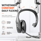 Trådlöst Bluetooth-headset för callcenter med ENC-brusreducering och automatisk parkoppling för kundservice och lastbilsförare