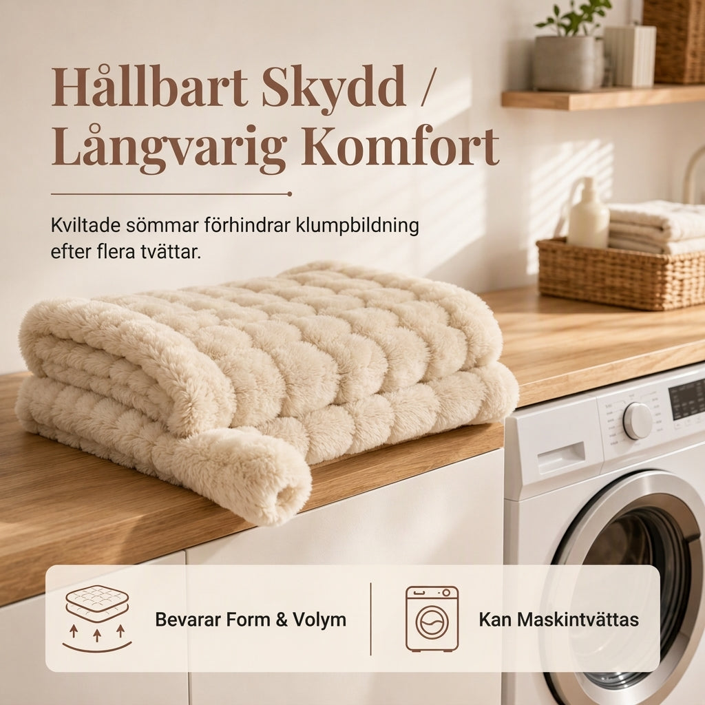 🧸50% rabatt!❄️Tjock husdjursvintermatta, mjuk konstkaninpäls med antiglidfunktion för katt och hund 🛏️