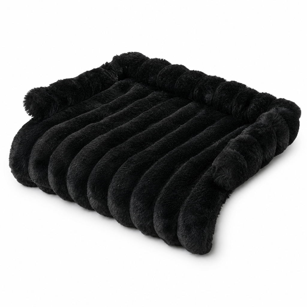 🧸50% rabatt!❄️Tjock husdjursvintermatta, mjuk konstkaninpäls med antiglidfunktion för katt och hund 🛏️