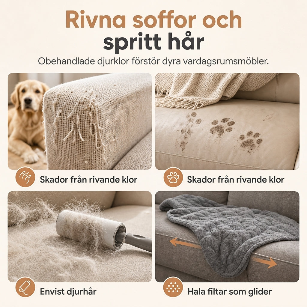 🧸50% rabatt!❄️Tjock husdjursvintermatta, mjuk konstkaninpäls med antiglidfunktion för katt och hund 🛏️