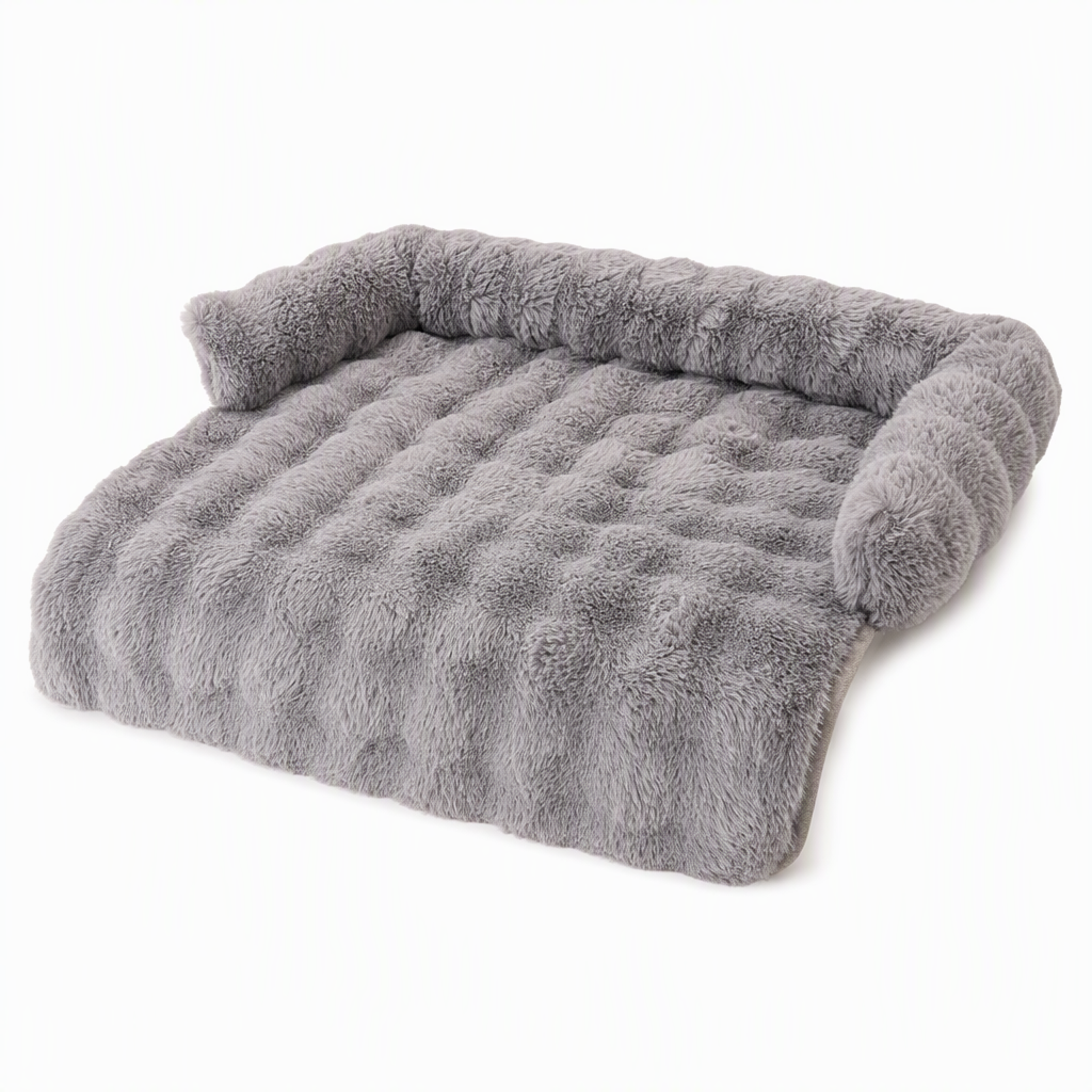 🧸50% rabatt!❄️Tjock husdjursvintermatta, mjuk konstkaninpäls med antiglidfunktion för katt och hund 🛏️