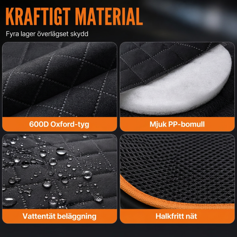 🐶 50 % RABATT NU! 🚗 Vattentåligt bilsätesskydd för husdjur – 4-i-1 design i 600D Oxford, skyddar mot smuts och repor 🛡️
